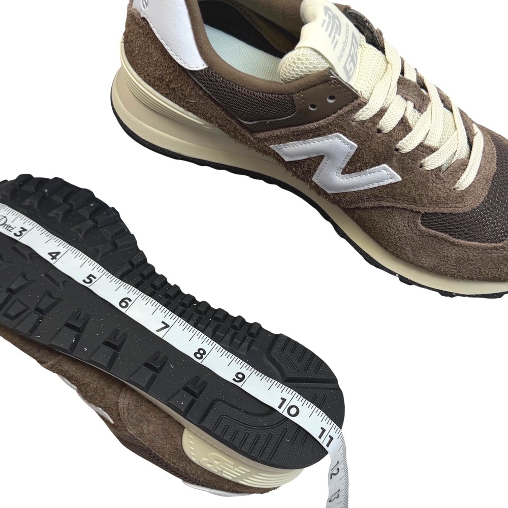 NIB Anthropologie New Balance 574 Sneakers Suede Mushroom Brown M7/W8.5 Retro - Picture 8 of 10